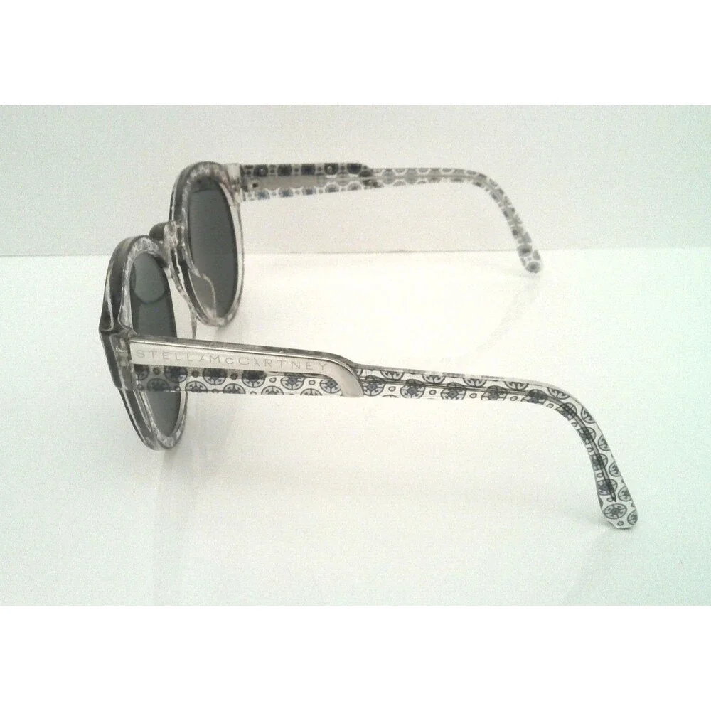 Stella McCartney SM 4028/87 Vintage Inspired Round Sunglasses Clear Patterned